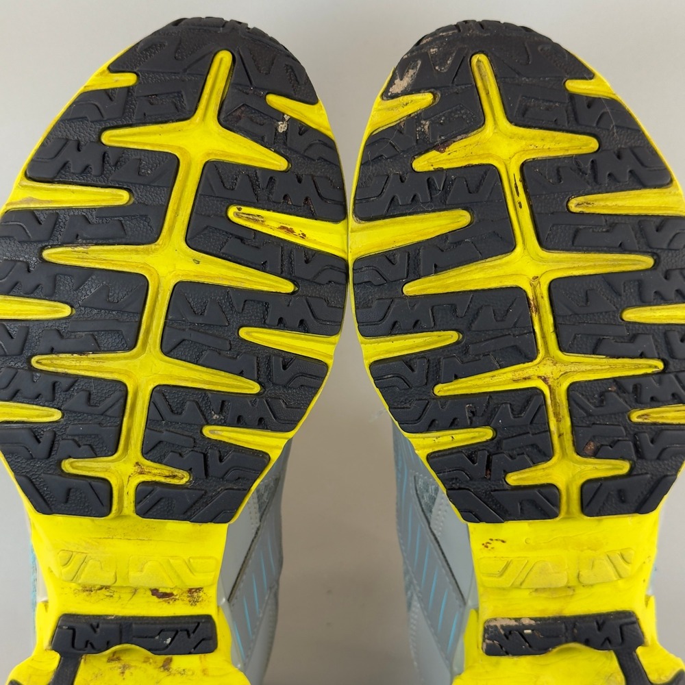 Reebok ZigTech H Strap Womens 9 Workout Shoes Gray Yellow Lace Low Train Sneaker - Picture 16 of 16
